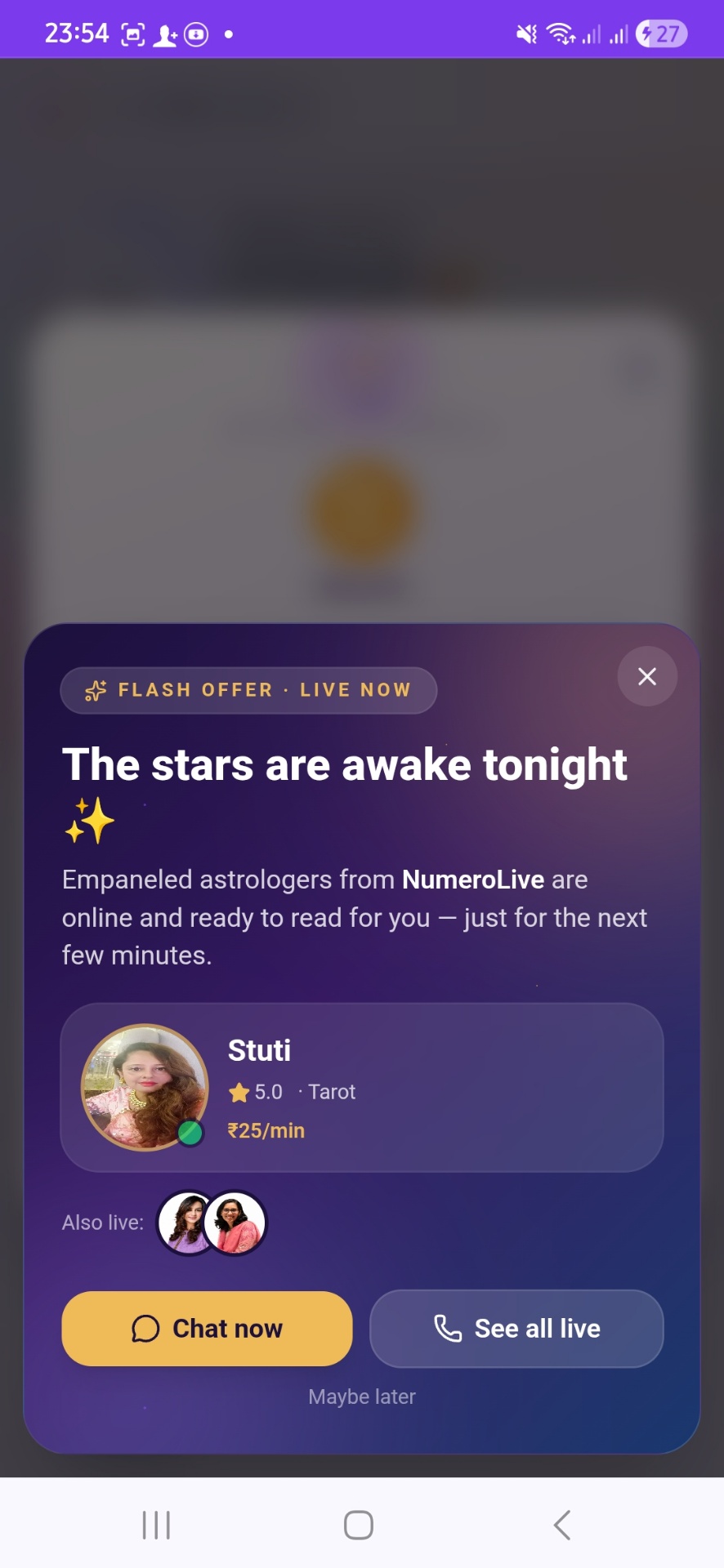 Aurora Whisper · daily personalised cosmic guidance